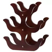 Wood Wine Holder Stand Champagne Storage Shelf Household Bar Display Rack2071