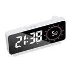 Desktop Electronic Clock Alarm Temperature Display Digital Dual Alarm Clock With