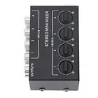 CX400 Mini Passive Stereo Mixer Mini Portable Stereo 4 Channel Mixer EC