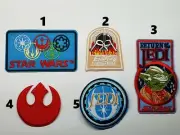 Choice of 5 Star Wars iron on or sew on Patches Empire Jedi Mandalorian