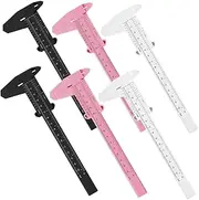 CALLARON 6Pcs Eyebrow Measuring Rulers Pocket Calipers for Precise Eyebrow Mapping Convenient Ruler for Makeup Artists and Tattoo Professionals