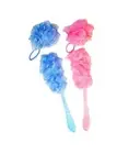 2PC Back & Body Scrubber Set Clean Exfoliate Scrub Shower Brush Wash Combo Asstd