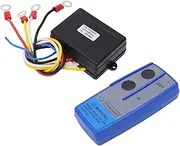 NDNCZDHC Wireless Winch Remote Control Kit 75ft/22.86m 434MHZ Receiver 12V 24V Switch Handset Universal for Car Truck ATV SUV