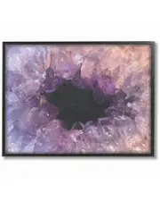 Amethyst Geode Cavern Photograph by Daphne Polselli Framed Art