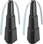 2 Pcs Fly Repellent Fan, Retractable Foldable Electric Mosquito Repellent Fan, Portable Automatic Fly Fans, Chemical Free Soft Wings Fan, Keeps Flies and Bugs Away from Food Table, Picnic Table, Patio