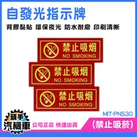 在飛比找Yahoo奇摩購物中心優惠-標識牌 告示牌 禁菸標誌 禁止貼紙 禁止吸煙 螢光貼紙 MI