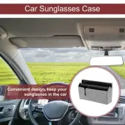 Car Sunglasses Case Universal ABS,Rhinestones White 5.91"x3.15" 1 Pcs
