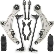 Suspension Front Lower Control Arm Tie Rod Ends Sway Bar Ends Boot 10pcs Kit Compatible For NISSAN Altima 2007 2008-2012 2013