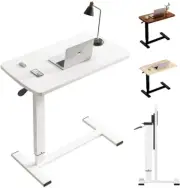 AMZYYDS Foldable Over Bed Table,Medical Adjustable Overbed Bedside Table,Port...