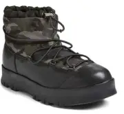Prada Women's Drawstring Camo Weatherproof Hiking Boot N4964 Size 9.5 US