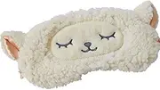 EleCharm Lamb Wool Animal Sleeping Mask Plush Eye Mask Cover Blindfold for Kids Girls Party Travel (1piece Sheep)