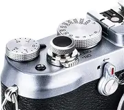JJC Soft Release Button for Fujifilm Fuji X100VI X100V X-T4 X100F X-T30 X-T20 X-T3 X-T2 X-PRO2 XPRO-1 X100T X-E3 X-T10 X100 X100S X-E2S X30 X20 X10 Sony RX10 IV III II RX1RII RX1R RX1 - GR Black