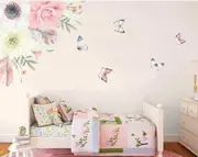 Flower Blossom Branch Butterflies Wall Decal
