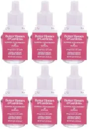 6 Better Homes & Gardens SUMMER STRAWBERRY & MIMOSA Fragrance Oil Refill Bulbs