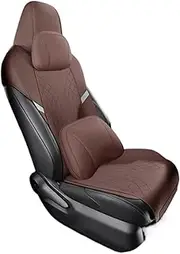 Car Seat Covers seat Covers Car Accessories Suede Saddle Seat Cushion Pad Half Covered Fit for Toyota for CHR 2019 to 2023(Luxury Coffee)
