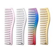 Electroplated Hair Comb Hair Brush Professional Barber Salon Hair Comb Styling