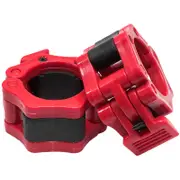 METEOR 50mm Red ABS Plastic Olympic Barbell Collars Clamps