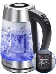 Kettle, Tea Kettle with Temperature Control and Tea Infuser, 1500W Hot Water ...