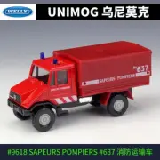 WELLY UNIMOG Alloy Diecast Vehicle fire engine Car MODEL TOY Gift Collection