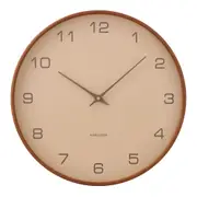 Karlsson Acento Wall Clock 40cm - Sand/Walnut