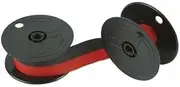 6 Pack Compatible Universal Calculator Spool B/R Black and Red Ribbons, Works for Sharp EL 1630, EL 2615