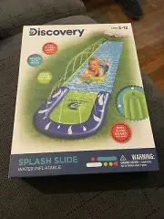 Inflatable(water)-Discover Splash Water Slide Inflatable 15 ft. Sliding