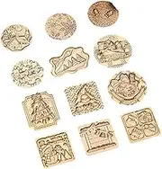 Gbtdoface Christmas Wax Seal Stamp,Wax Seal Stamp,Christmas Tree Snowflake Wax Seal Stamps, Retro Vintage Winter Festival Head(12)