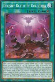 A1287 YUGIOH SPELL CARD DECISIVE BATTLE OF GOLGONDA MP23-EN197