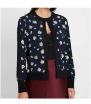Ted Baker Sofflia Pearl Print Cardigan Designer Sz 2