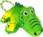 KONG Cozie Tuggz Alligator - Plush Dog Toy - for Medium/Large Dogs
