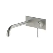 Gareth Ashton Brushed Nickel Poco Wall Mixer Set 220mm WELS 4 Star 6.5L/min