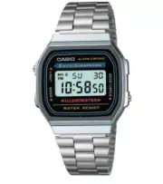 Casio A168W-1, Classic Digital Watch, Chronograph, Alarm, Day/Date, Illuminator