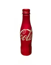 Red Aluminum Coca-Cola Coke Bottle 8.5 fl. oz. 2015 Collectible Full