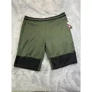 AND1 Mens short size 2XLarge green 13" inseam with mesh Legendary basketball sho