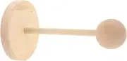 Totority Wood Doll Wig Stand for Dolls Mini Hat Display Rack with Slip Base for Wig and Headpiece Storage Elegant and Practical Design for Home Professional Use