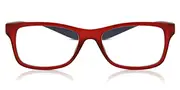 Square Full Rim Plastic Men's Glasses Red Size +3.00 - Lenses Included - Private Health Rebate - Blue Light Block Available - SmartBuy Readers