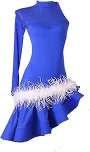 [YHHGDS] Sexy Latin Dance Dress Samba Dance Dresses Competition Latin Training Skirt Salsa Dress Lady Tango Dancing Dress Ballroom Rumba Chacha Skirt Latin Dresses Women Tango Dress