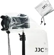 [JJC] 2 Pack Camera Lens Rain Cover Raincoat Clear Sleeve Protector for Sony A7R A7S A7C A6600 A6500 A6400 A6300 A6100 A6000 Nikon Z7II Z6II Z7 Z6 Z5 Z50 D780 D7500 D5600 D3500 Coolpix P950 P1000 B600