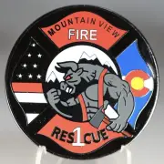MOUNTAIN VIEW FIRE DEPARTMENT RESCUE 1 STATION FOR THEM COLORADO CHALLENGE COIN