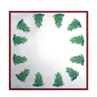 Betsy Drake Christmas Tree Square Table Cloth 52