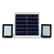 2 Pcs 20W Waterproof 150 LED Flood Light Remote Control Light Sensor Solar Light