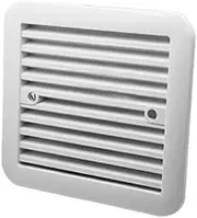 Generic Side Exhaust Outlet Rainproof Design Anti Bugs Net Shutters Vent White