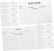 CAXUSD 50pcs Wedding Recipe Cards Blank Recipe Note Cards for Bridal Shower Paper Compact