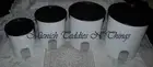 Tupperware One Touch Windows Canister Set of 4 - BLACK & WHITE