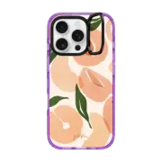 iPhone 16 Pro Impact Ring Stand Case MagSafe Compatible Douces Pêches By Sacrée Frangine
