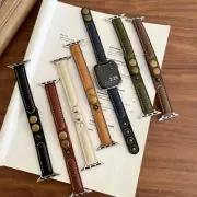 For Apple watch 38/40/41/42mm(S10) 42/44/45/46/49mm Breathable Leather Strap