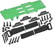 Aluminium 7075 Large Capacity Battery Compartment with ESC and Receiving Bracket for Losi 1/18 Mini LMT 4X4 Brushed Monster Truck RTR-LOS01026 Upgrades - Green