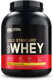 OPTIMUM NUTRITION Gold Standard 100% Whey Protein Powder, Banana, 2.27Kg