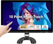 24 Inch PC Touchscreen Monitor, Built-in Speakers, 75Hz, IPS FHD 1080P Desktop Touch Screen Monitor, HDMI, VGA, USB, VESA, Computer Touch Display, Black