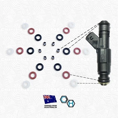 Injector Service Kit For Ford Fairlane Falcon LTD AU BA BF 4.0L 6Cyl 0280155844